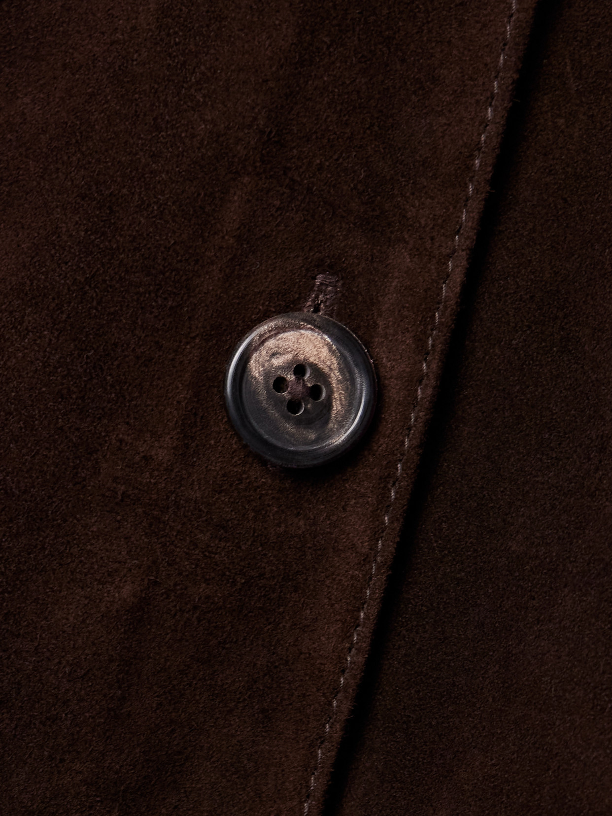 Staud Josette Suede Jacket In Brown
