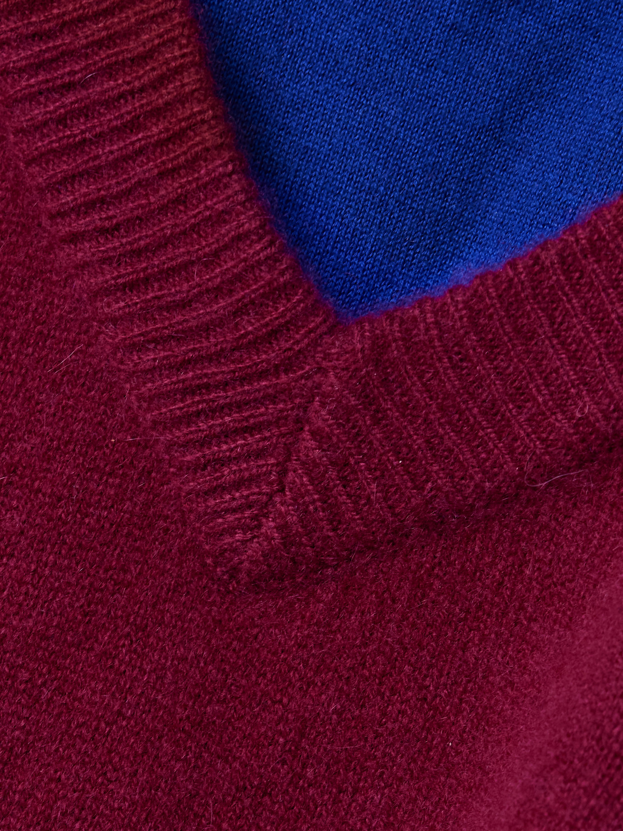 Staud Doris Layered Two-tone Cashmere Turtleneck Sweater In Pink