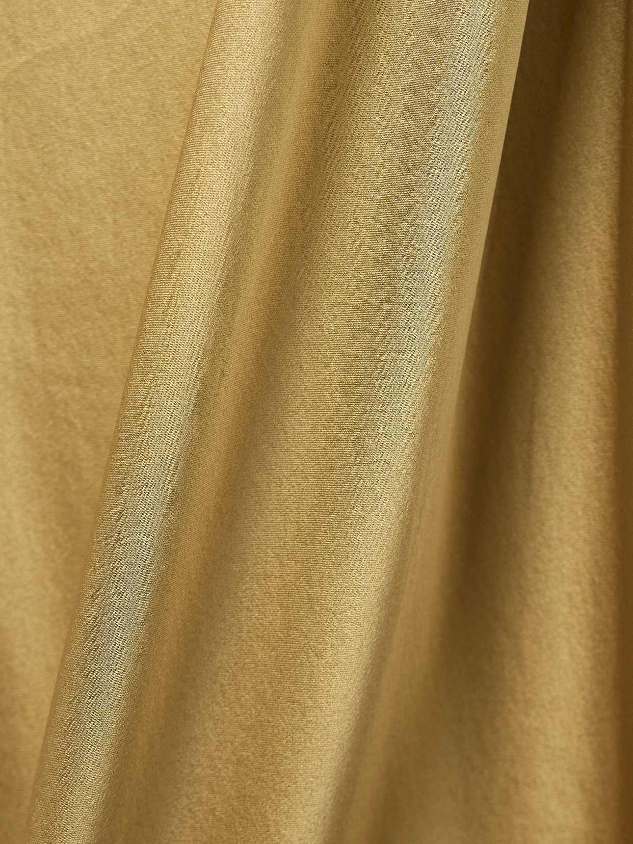 Staud Marcel Ruched Stretch-silk Charmeuse Midi Dress In Gold