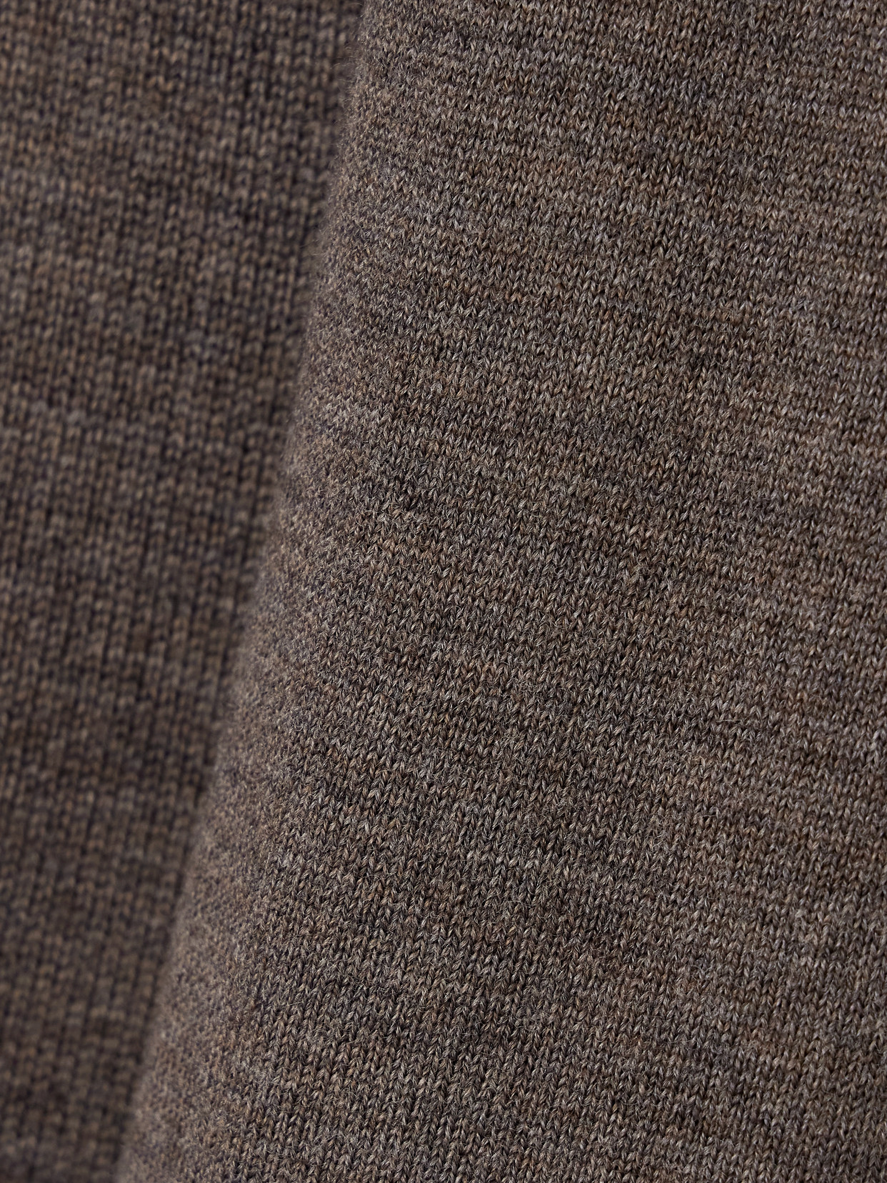 Staud Canal Scarf-detailed Wool Turtleneck Top In Brown
