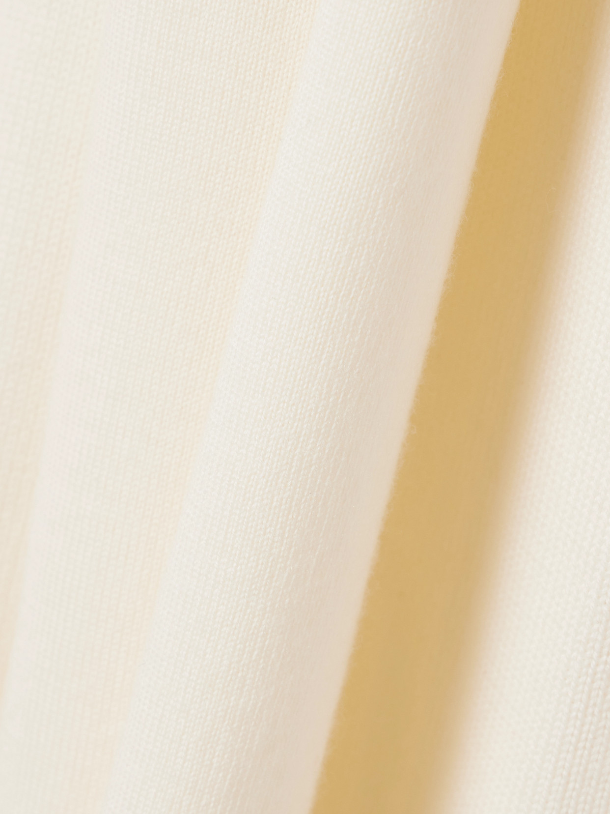 Staud Canal Scarf-detailed Wool Turtleneck Top In White