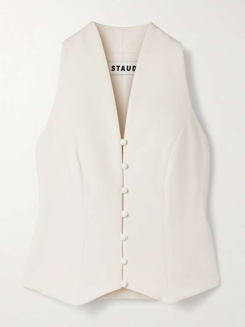 Staud Stella Crepe Vest