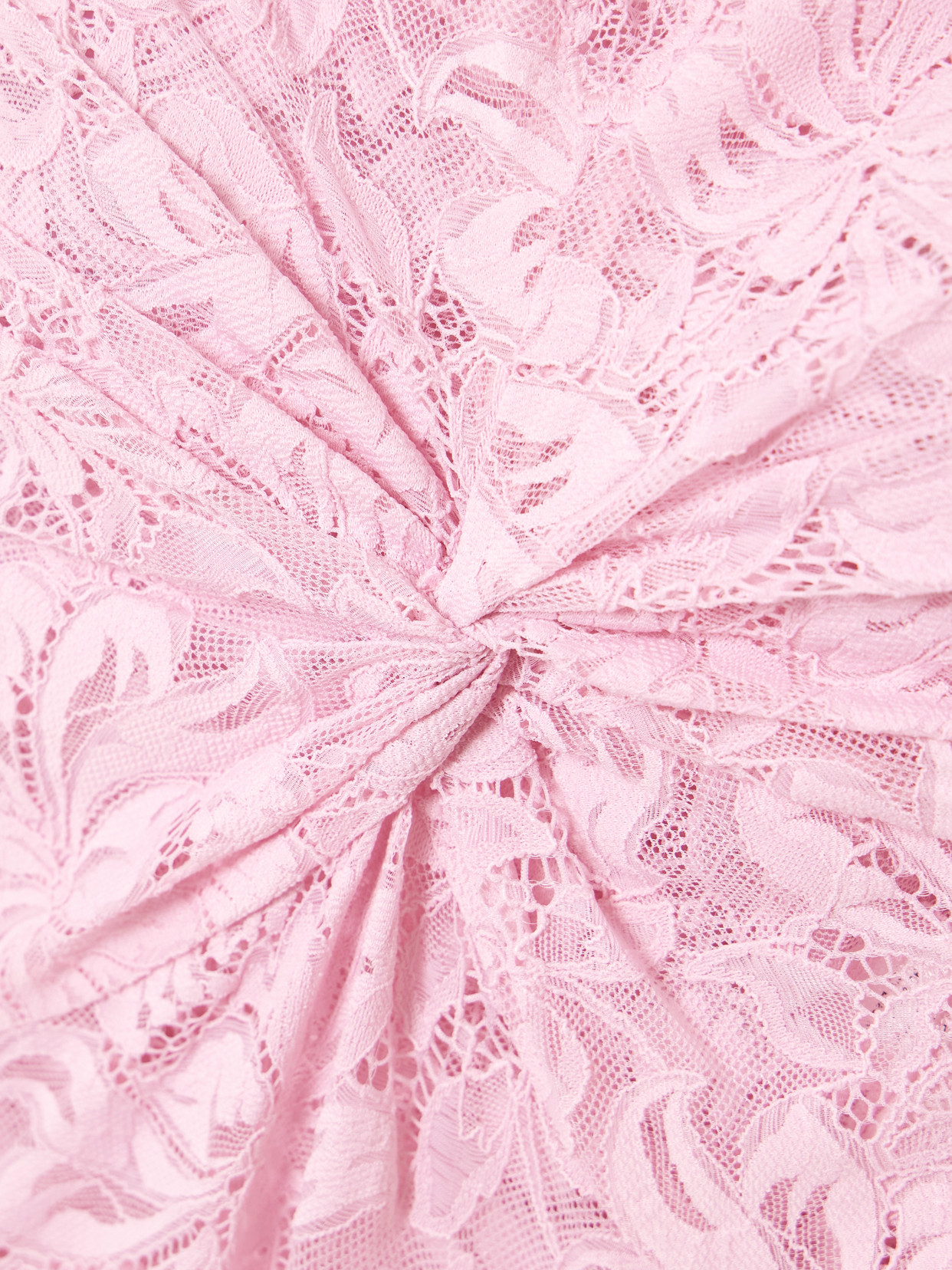 Rabanne Off-the-shoulder Stretch-lace Midi Dress In Pink