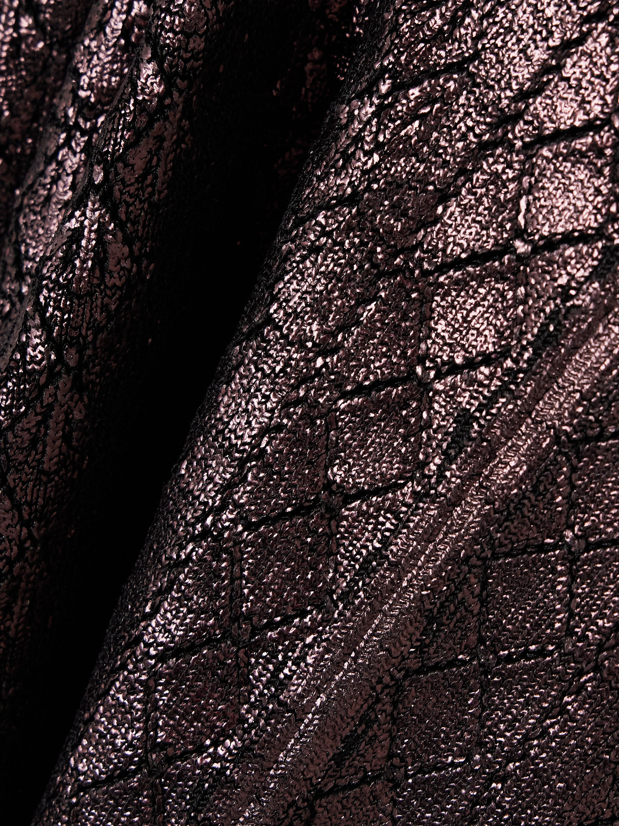 Rabanne Metallic Jacquard-knit Flared Pants In Brown