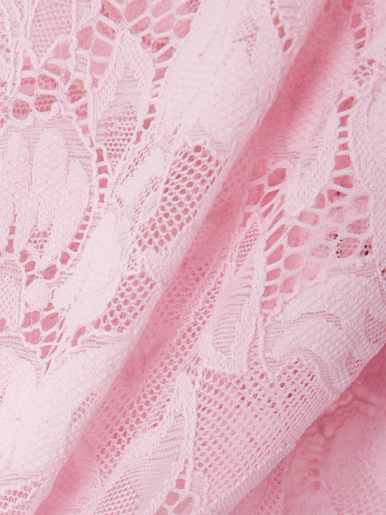 Rabanne Cropped Stretch-lace Top In Pink