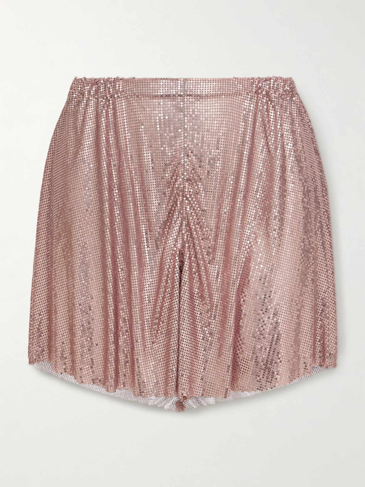 Rabanne Chainmail Mini Skirt In Gold