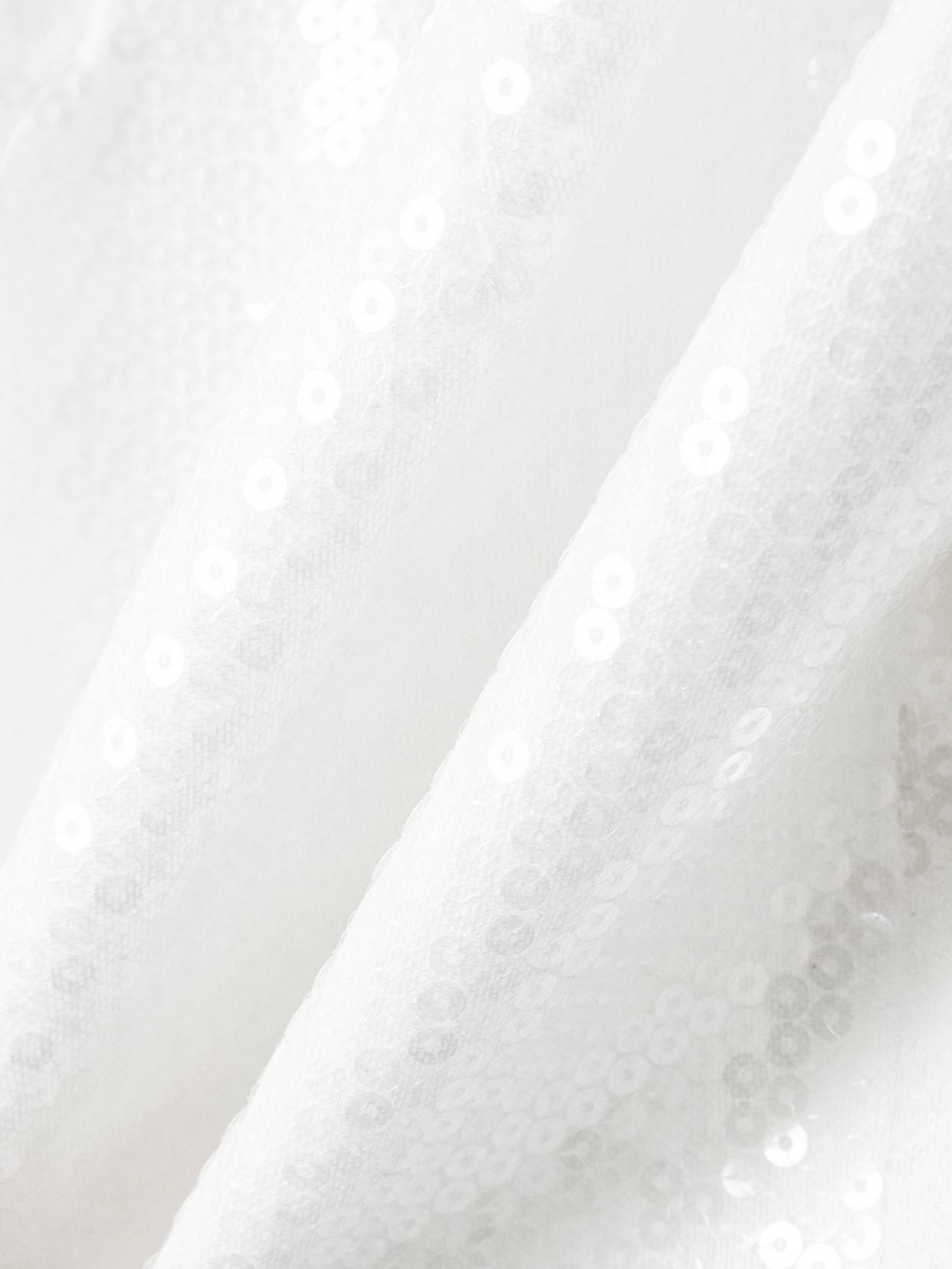 Alex Perry Halterneck Draped Sequined Crepe Mini Dress In White