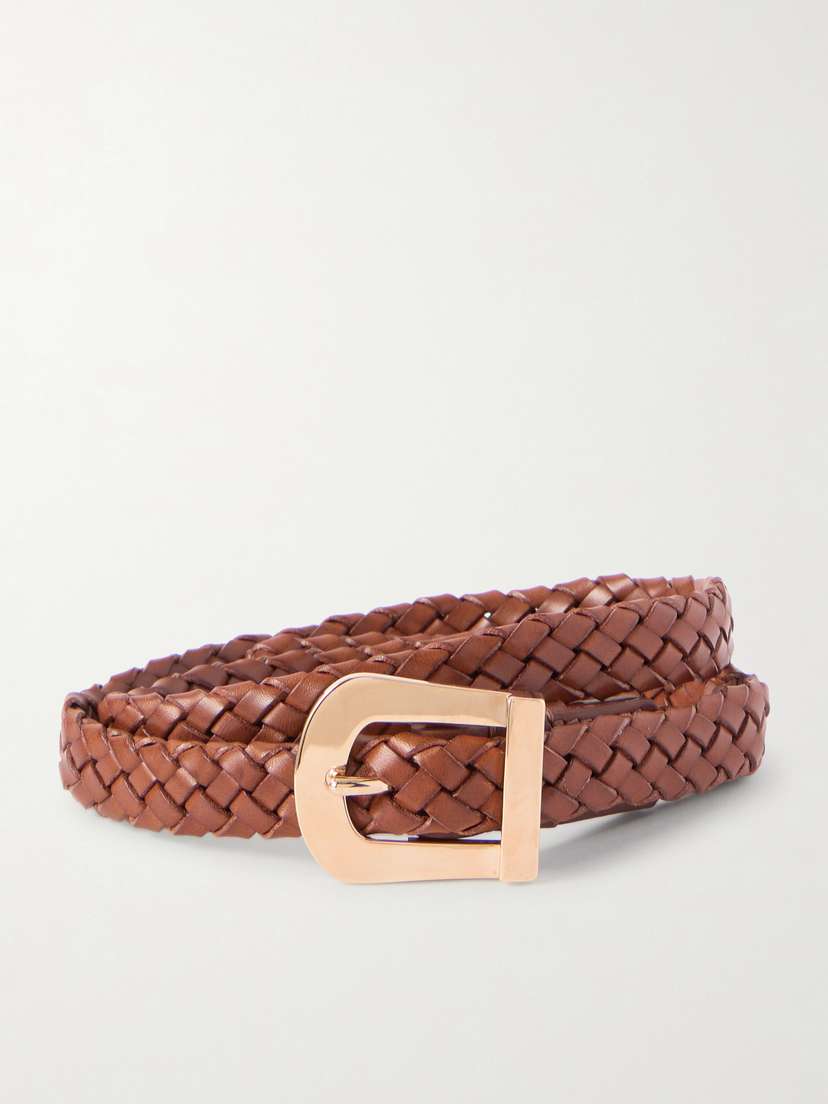Gabriela Hearst Marija Woven Leather Belt