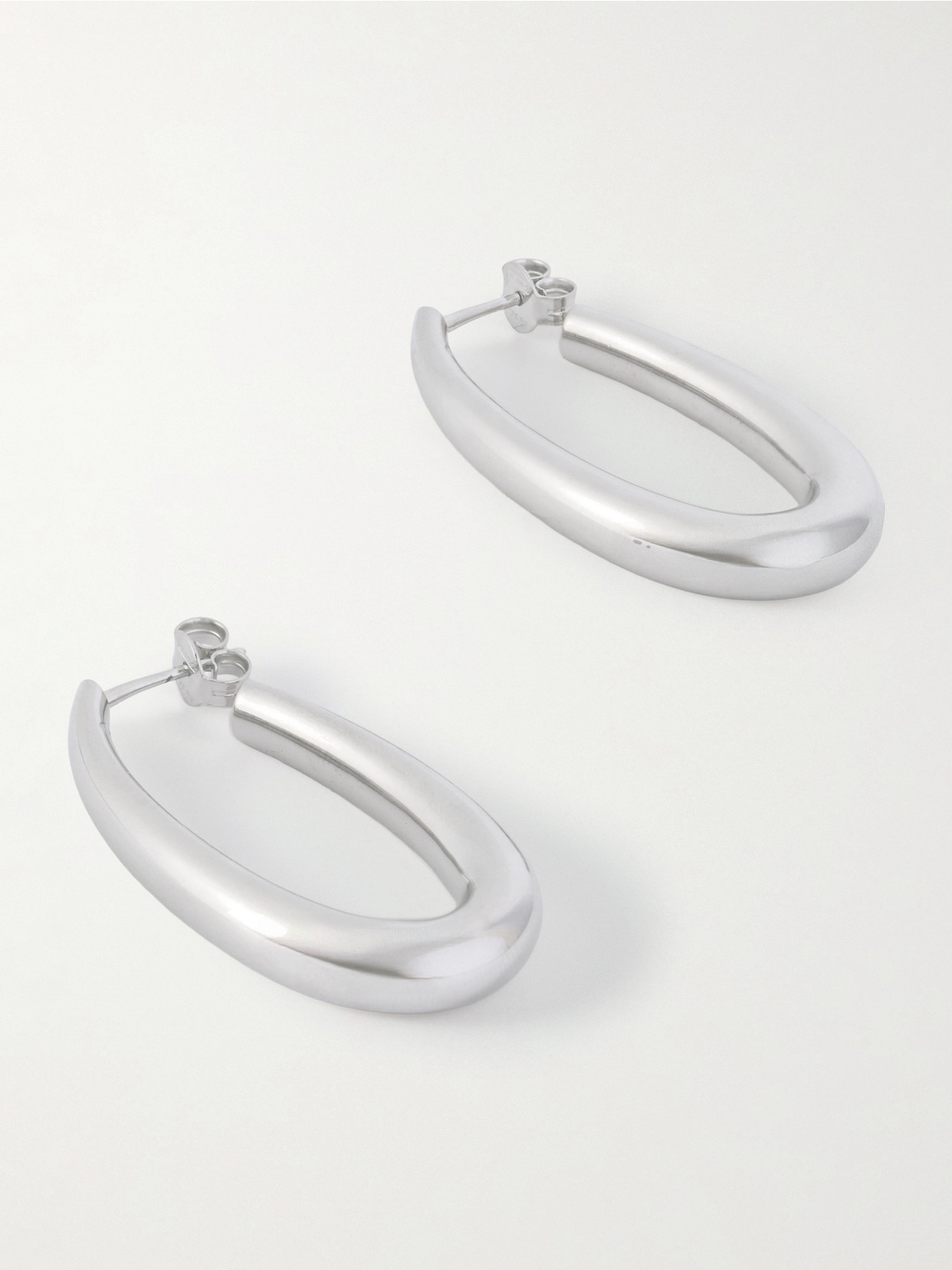 Gabriela Hearst Sterling Silver Hoop Earrings In Metallic