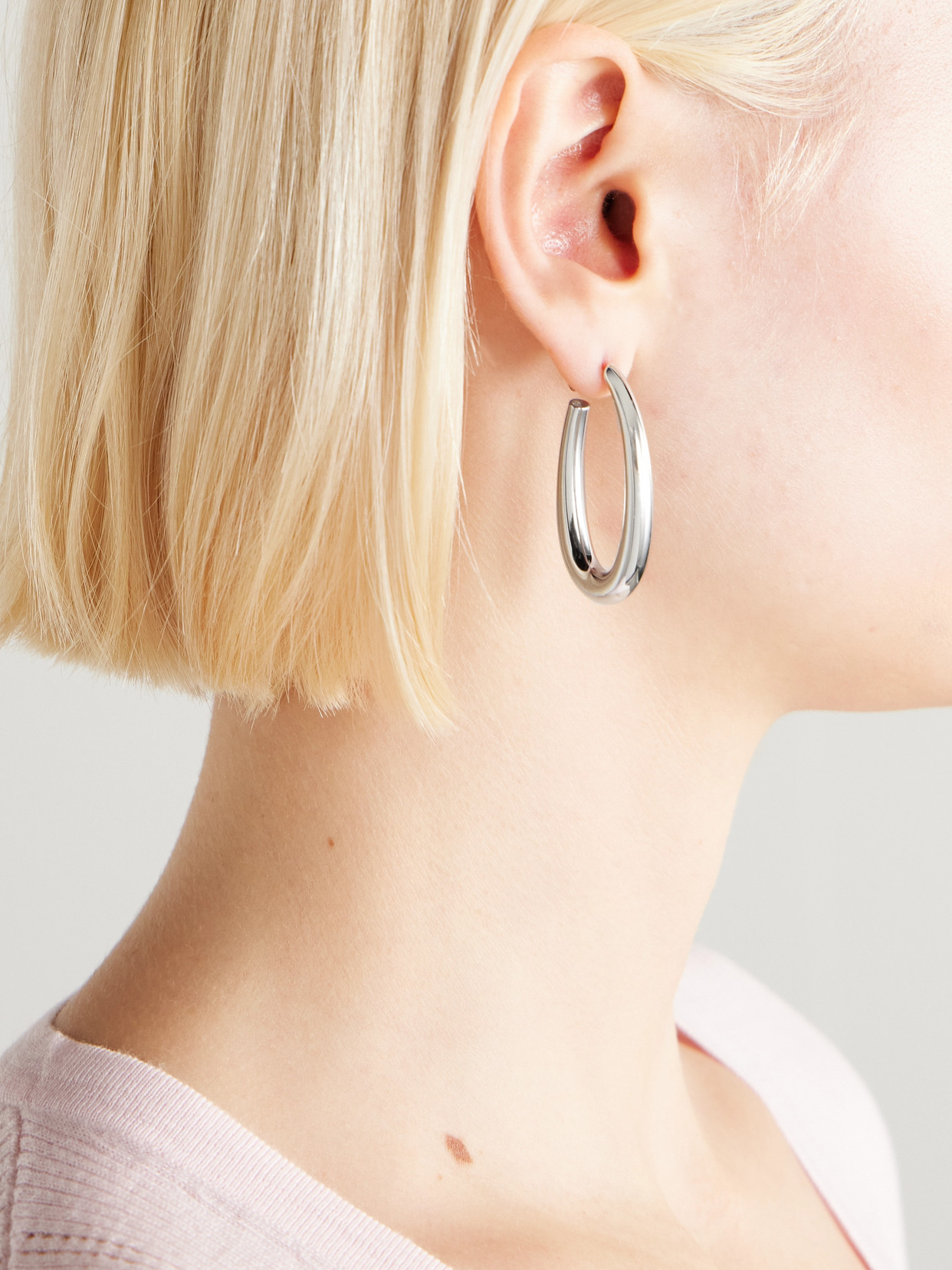 Gabriela Hearst Sterling Silver Hoop Earrings In Metallic