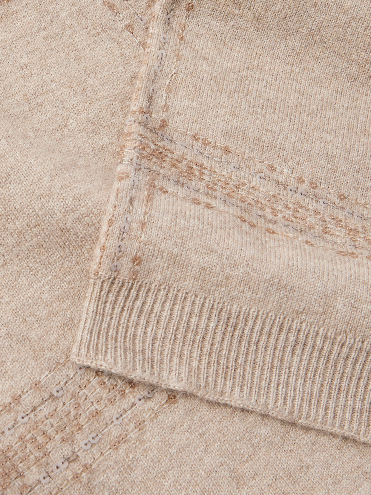 Brunello Cucinelli Sequined Checked Wool, Cashmere And Silk-blend Scarf In Brown