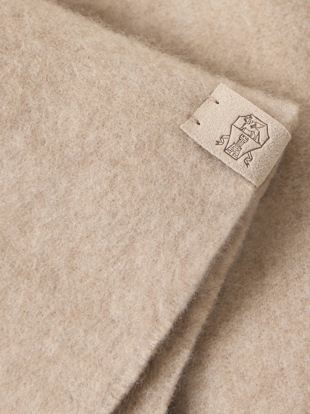 Fringed Wool And Cashmere-Blend Poncho