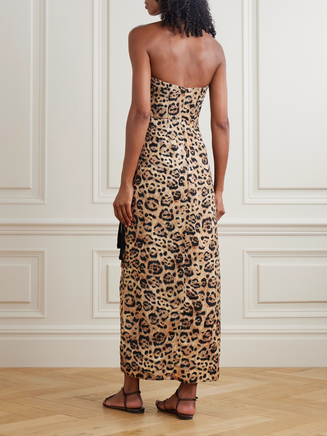 Agua By Agua Bendita Cinefila Jaguar Dress Multicolor In Brown