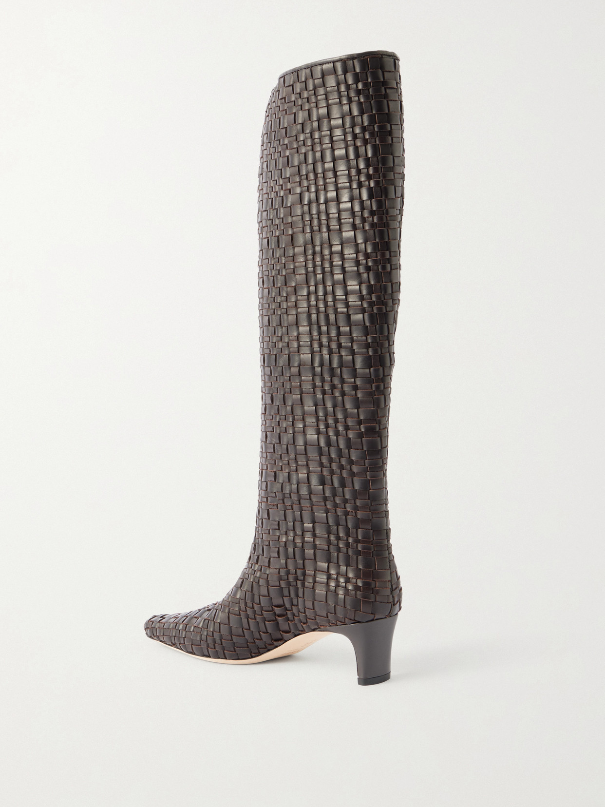 Wally Woven Leather Knee Boots
