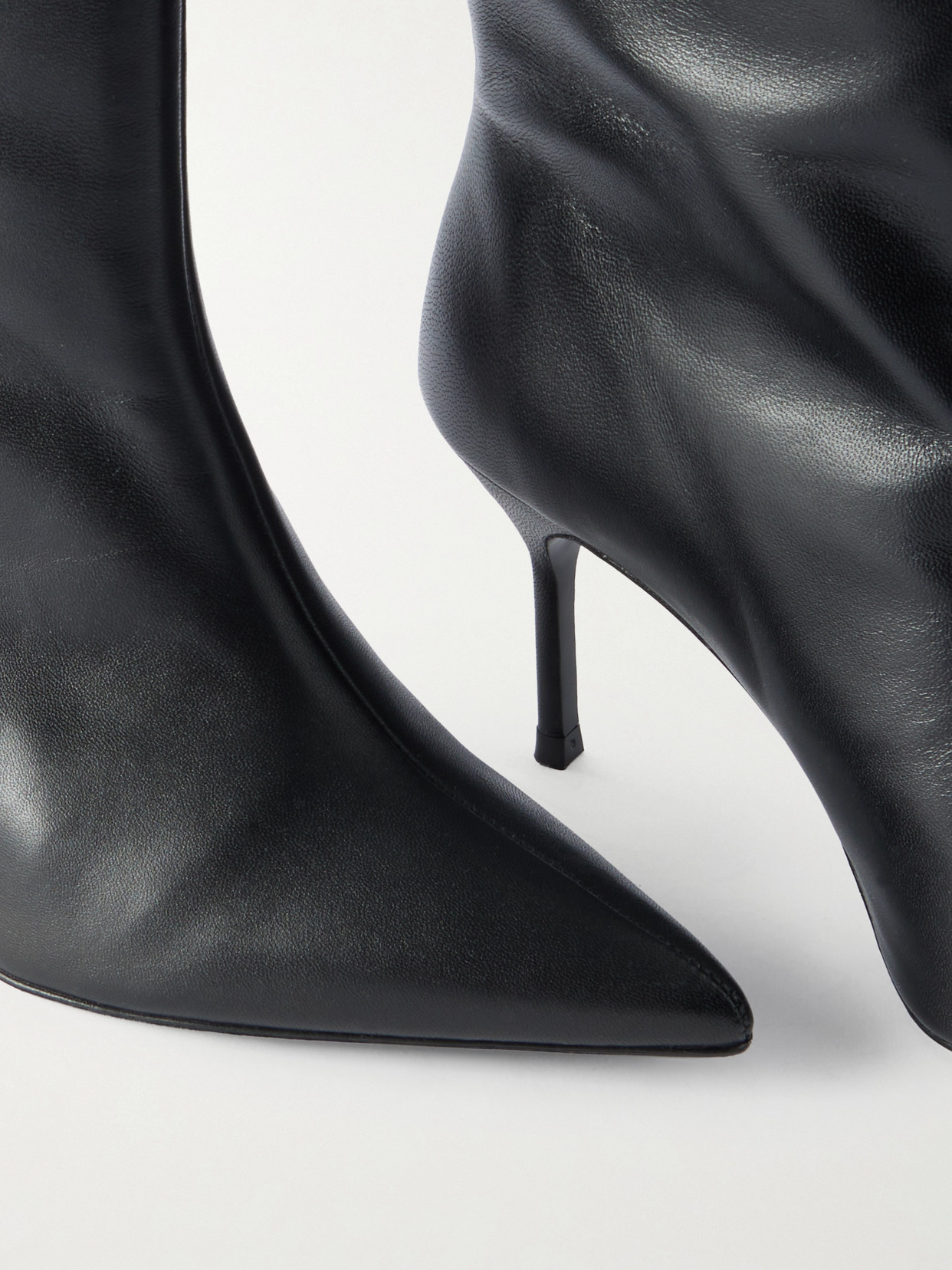 Staud Sebastian Leather Over-the-knee Boots In Black