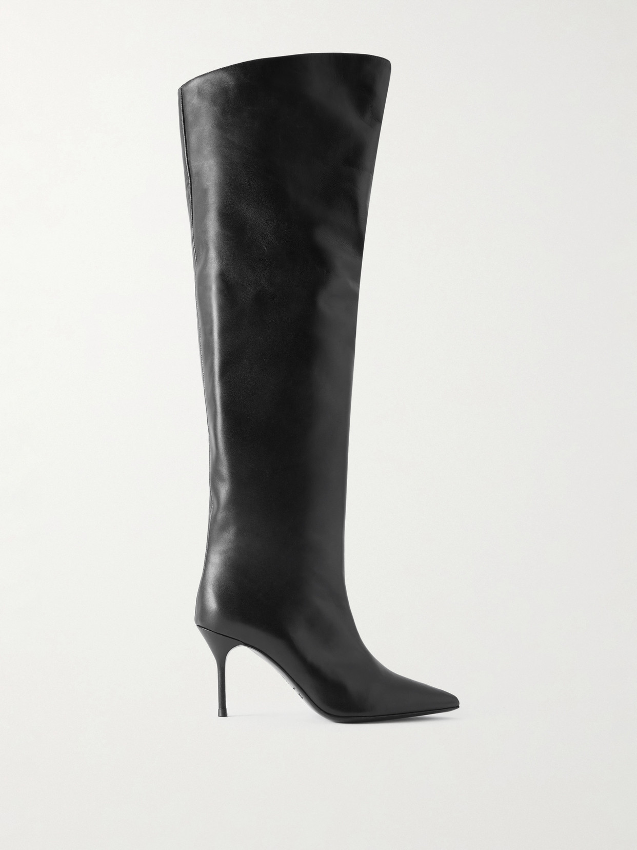 Staud Sebastian Leather Over-the-knee Boots In Black