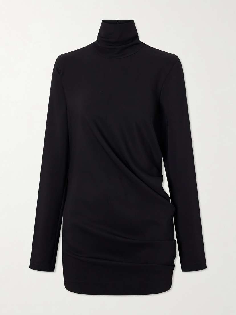 Toteme — Gathered cady turtleneck blouse