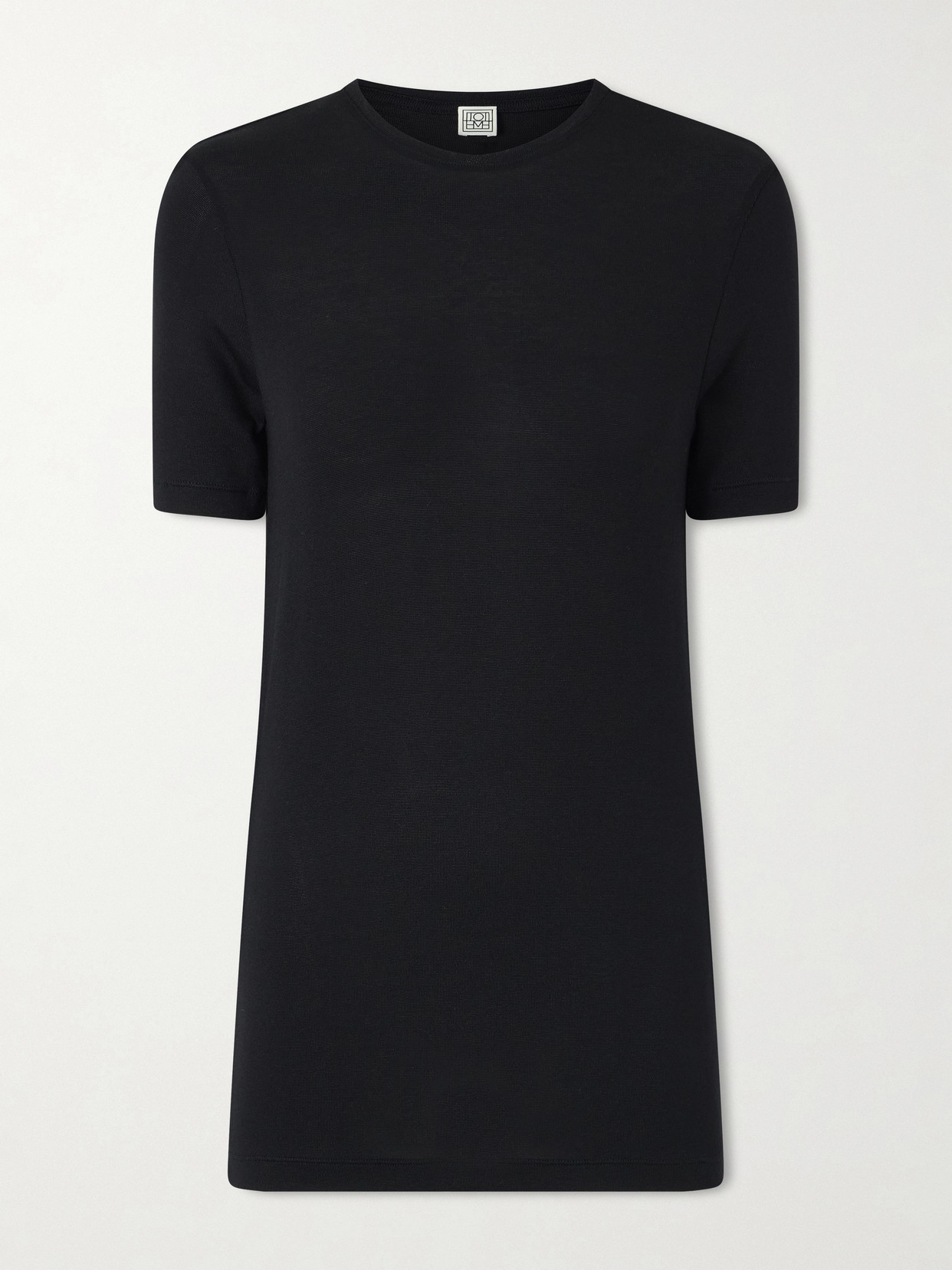 Totême Jersey T-shirt In Black