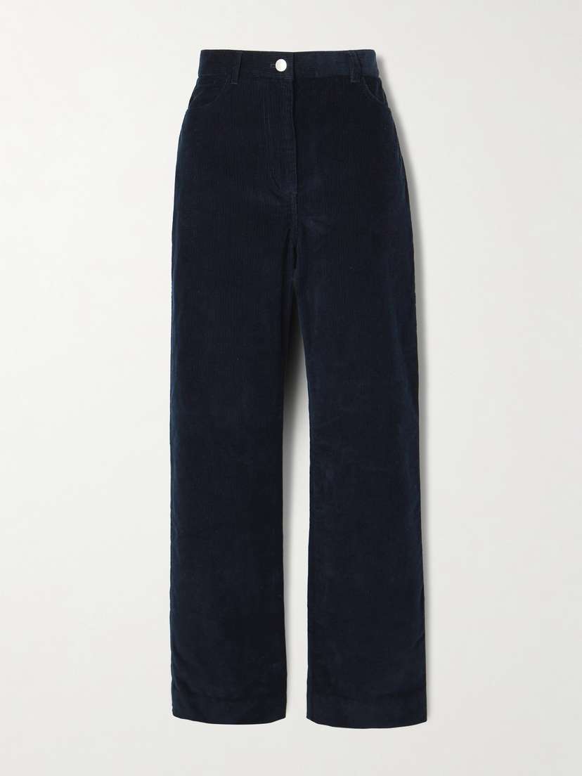 TOTEME Cotton-corduroy Straight-leg Pants