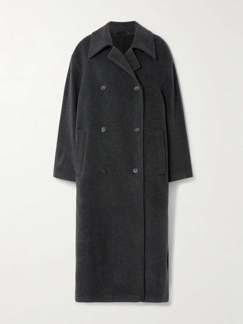 TOTEME Shield Oversized Double-breasted Wool-blend Coat