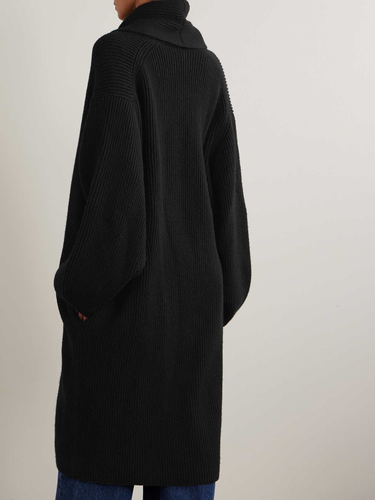 Totême Toteme Long Shawl-lapel Wool Cardigan In Multi