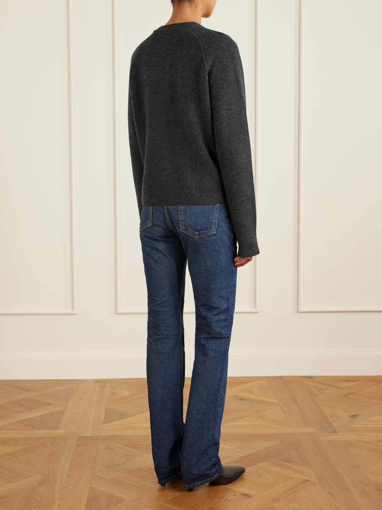 Totême Wool-blend Cardigan In Gray