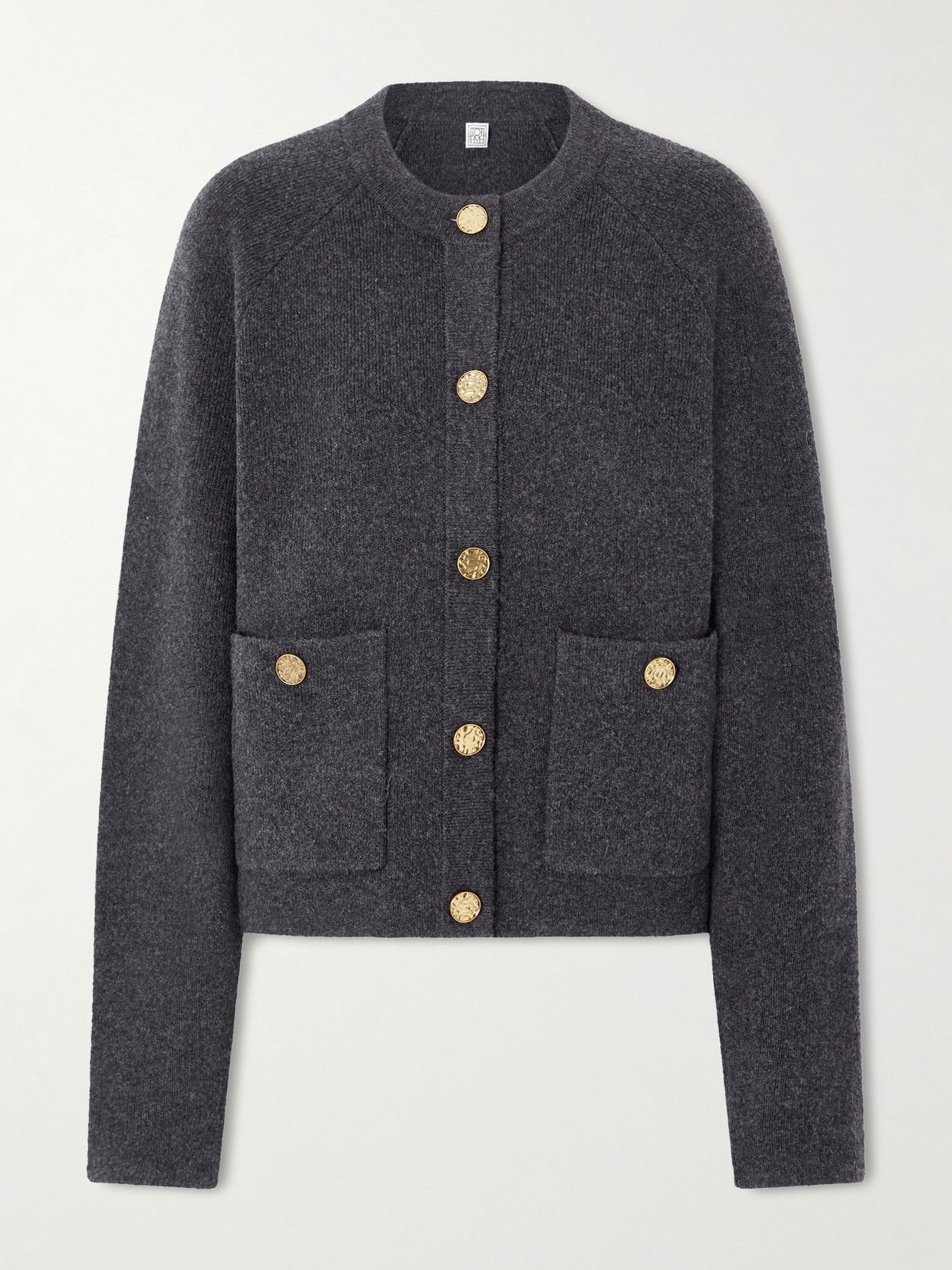 wool blend cardigan