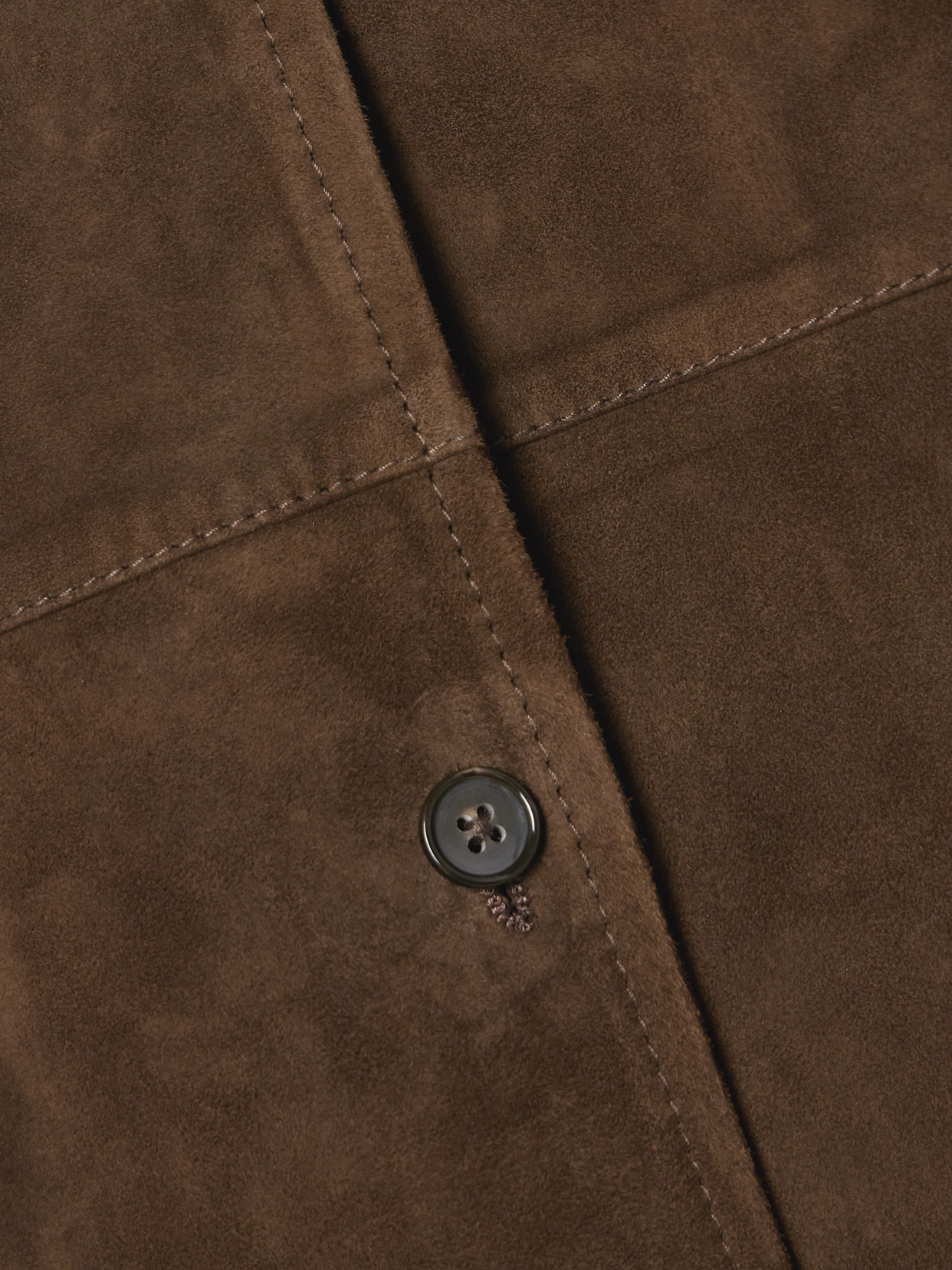 Totême Womens Bark Soft Long-sleeves Suede Overshirt In Multi