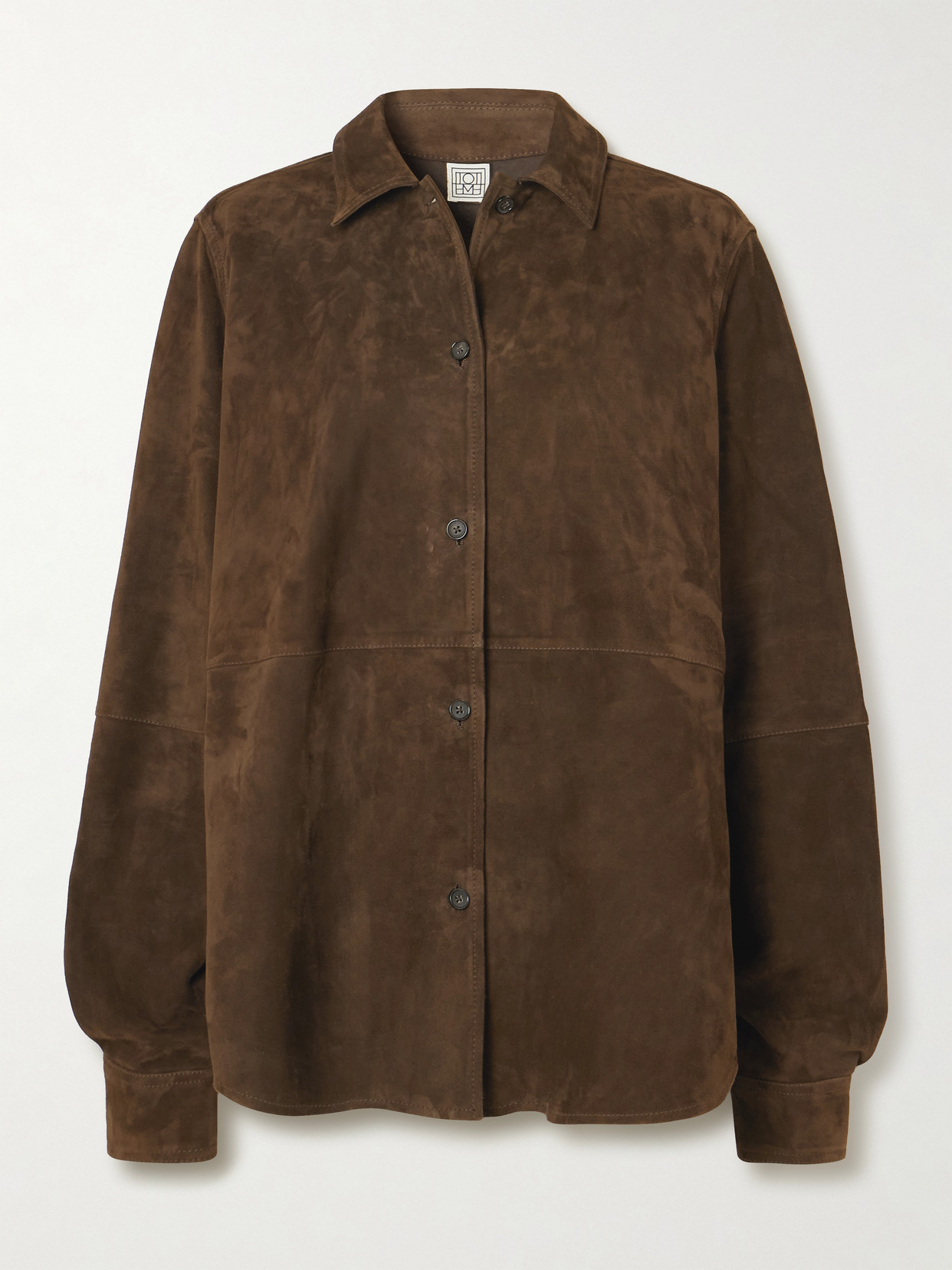 Totême Suede Jacket In Brown