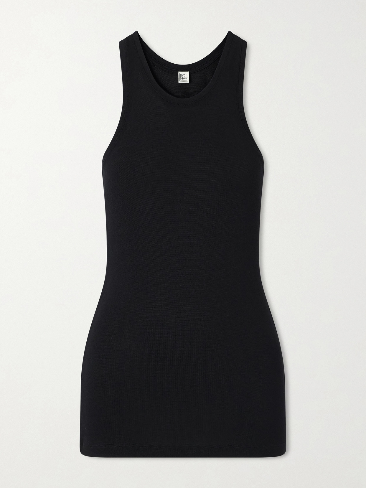 Totême Jersey Tank Top In Black