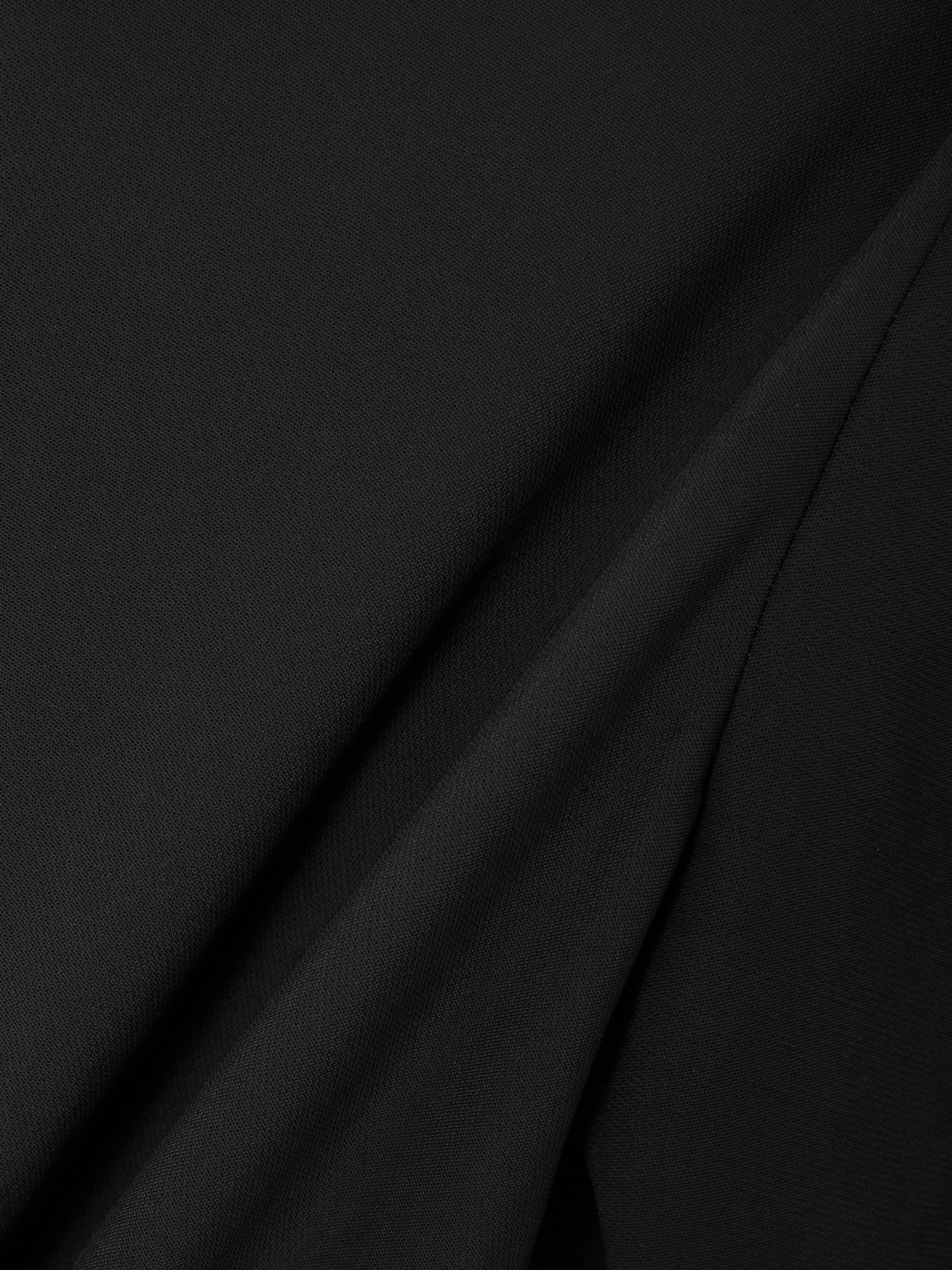 Toteme Draped Jersey Turtleneck Maxi Dress — detail view 4