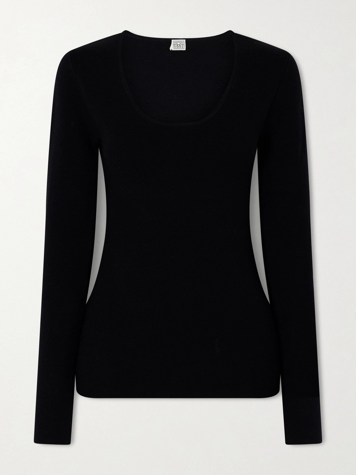Totême Wool-blend Top In Black