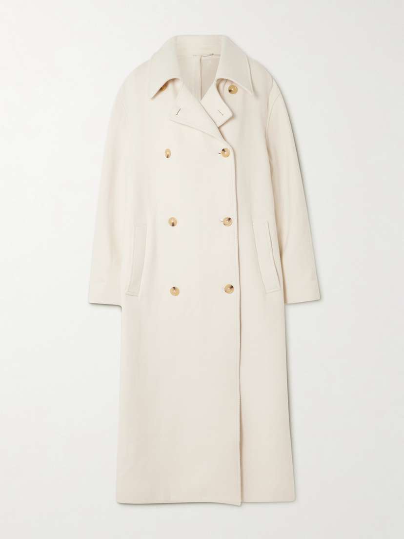 TOTEME Shield Oversized Double-breasted Wool-blend Coat