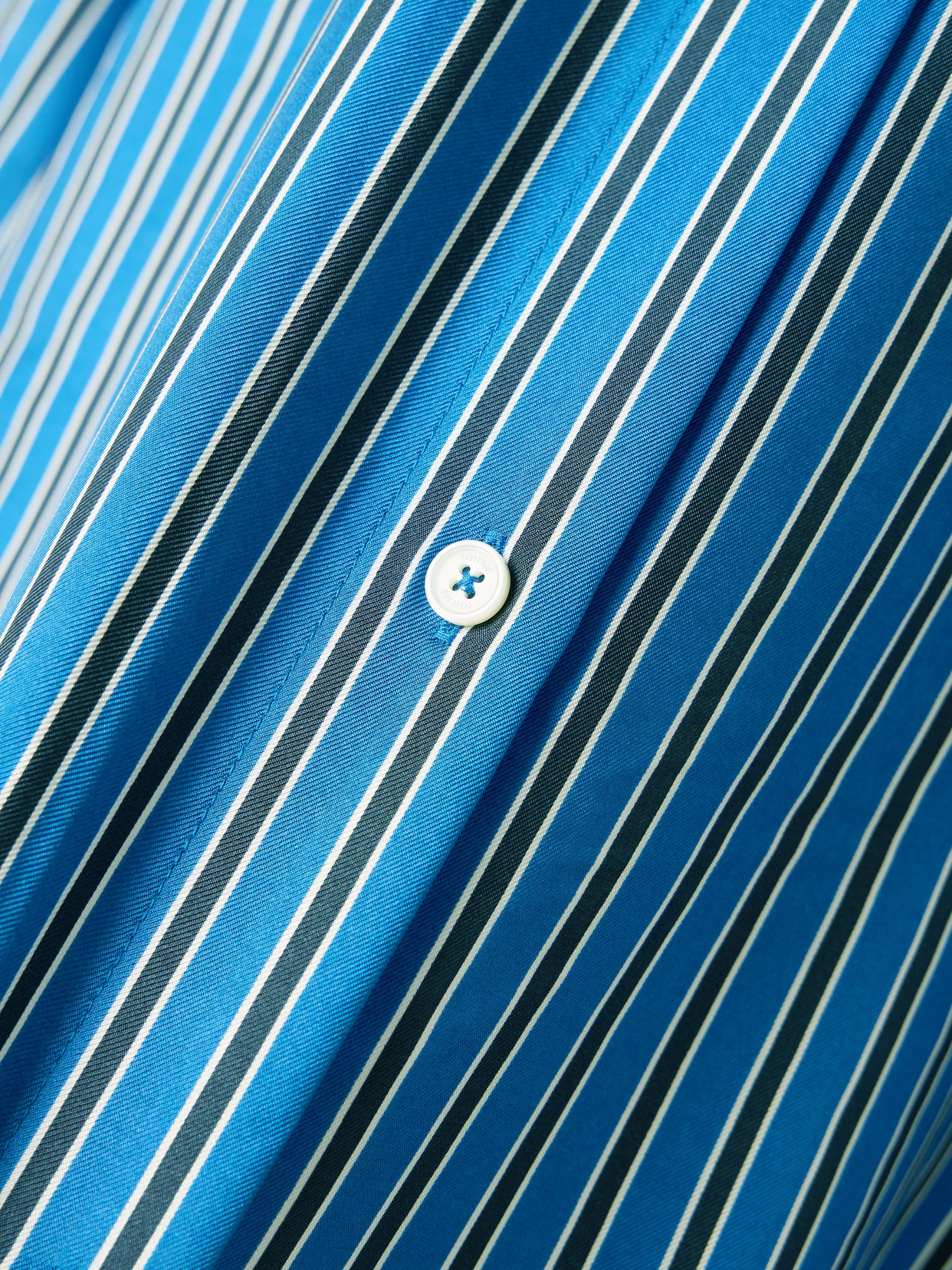 Totême Toteme Oversize Stripe Silk Button-up Shirt In Multi