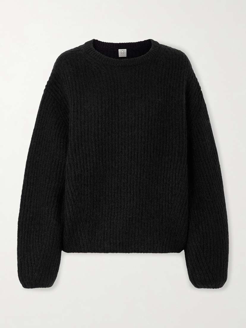 TOTEME Ribbed Mohair-blend Sweater