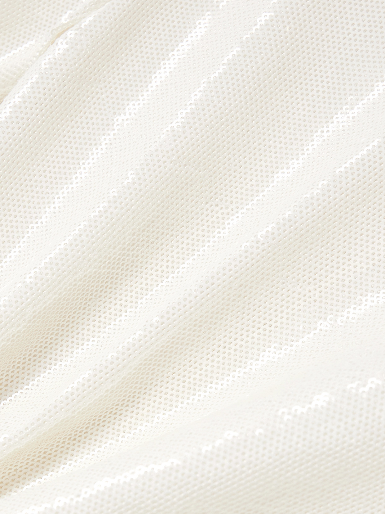 Totême Sequined Mesh Top In White