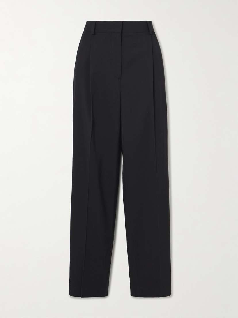 TOTEME Pleated Twill Straight-leg Pants