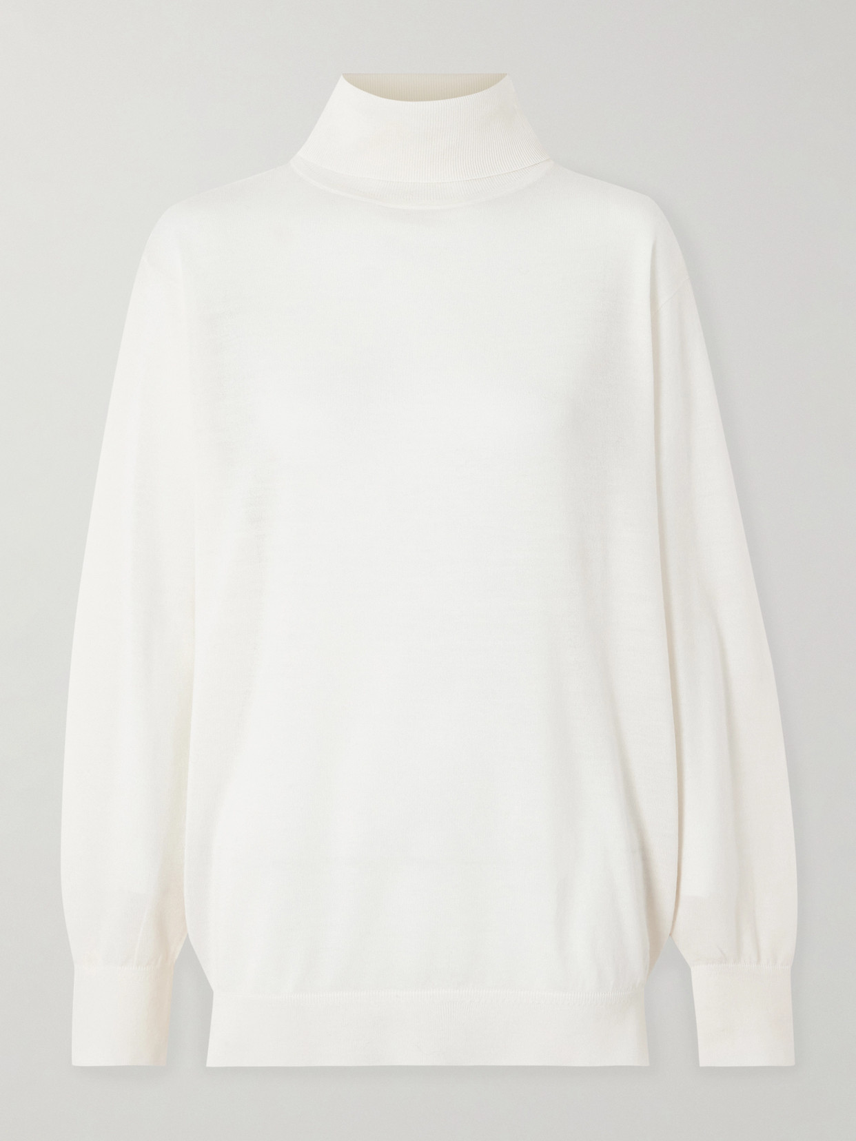 Totême Merino Wool Turtleneck Sweater In Sand