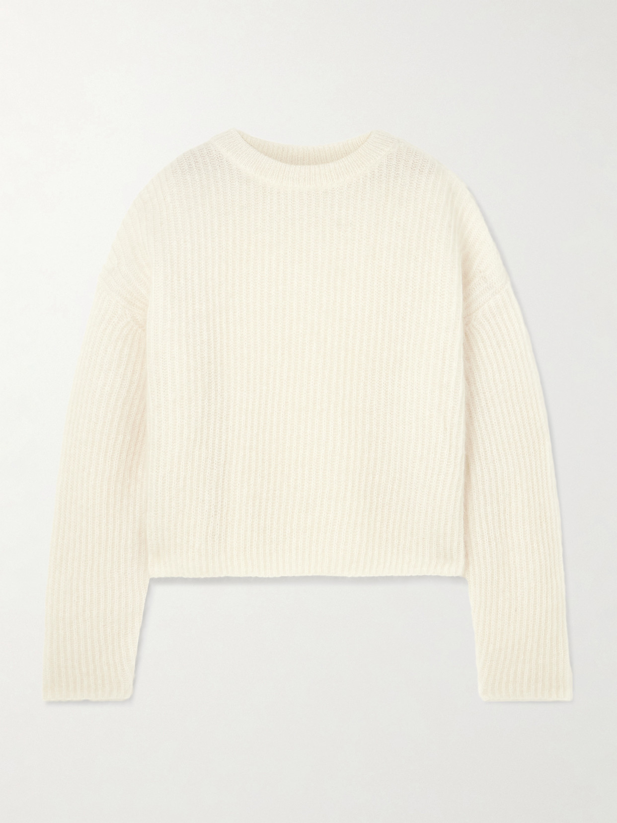 Totême Ribbed Mohair-blend Sweater In Sand