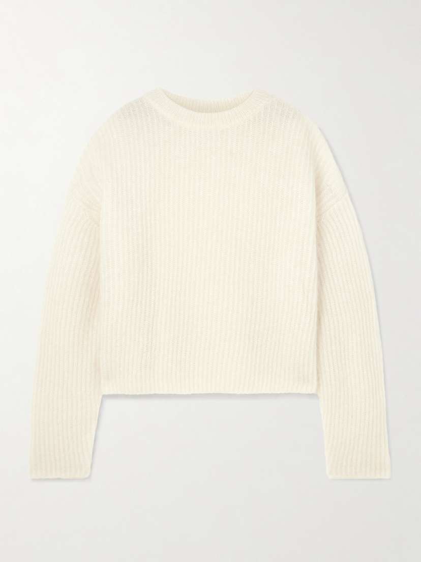 TOTEME Ribbed Mohair-blend Sweater