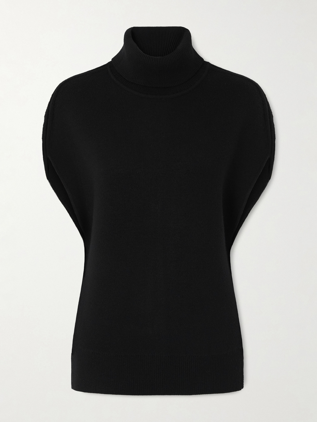Totême Wool-blend Turtleneck Sweater In Black