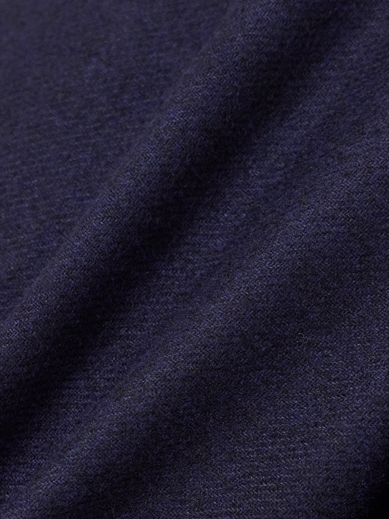 Totême Pleated Flannel Wide-leg Pants In Blue