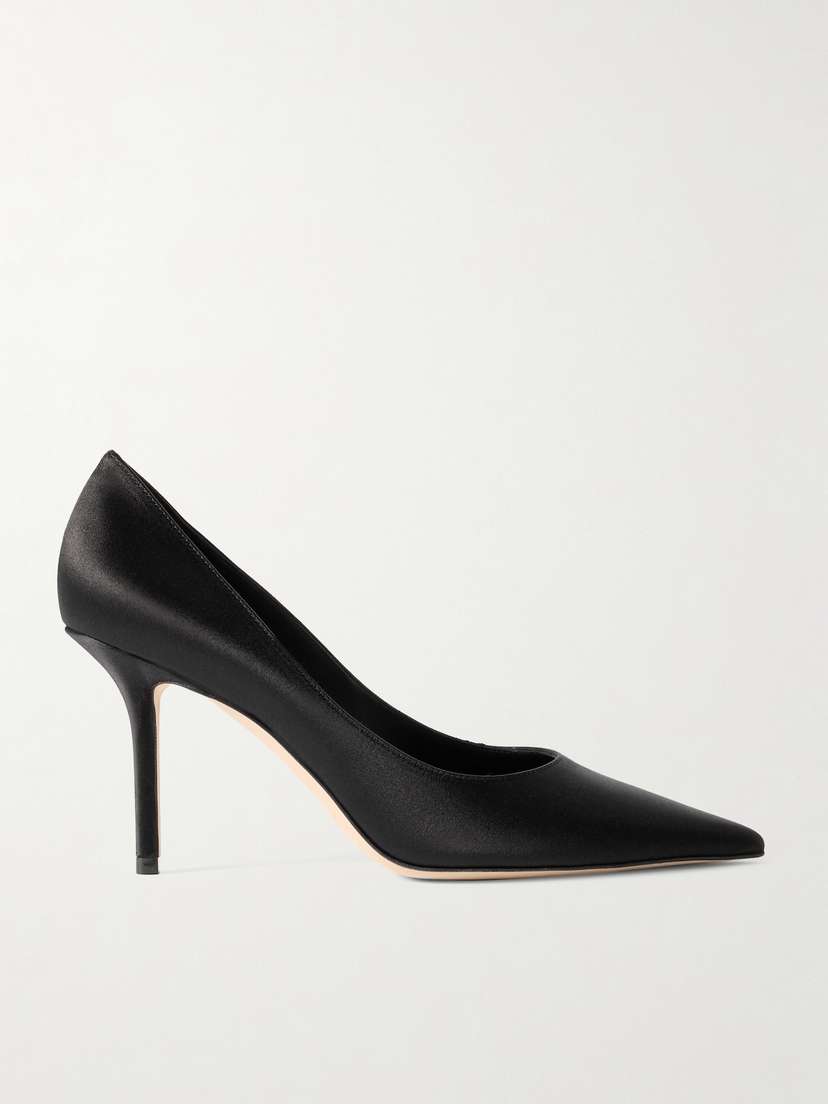 Jimmy Choo Love 85 Satin Pumps