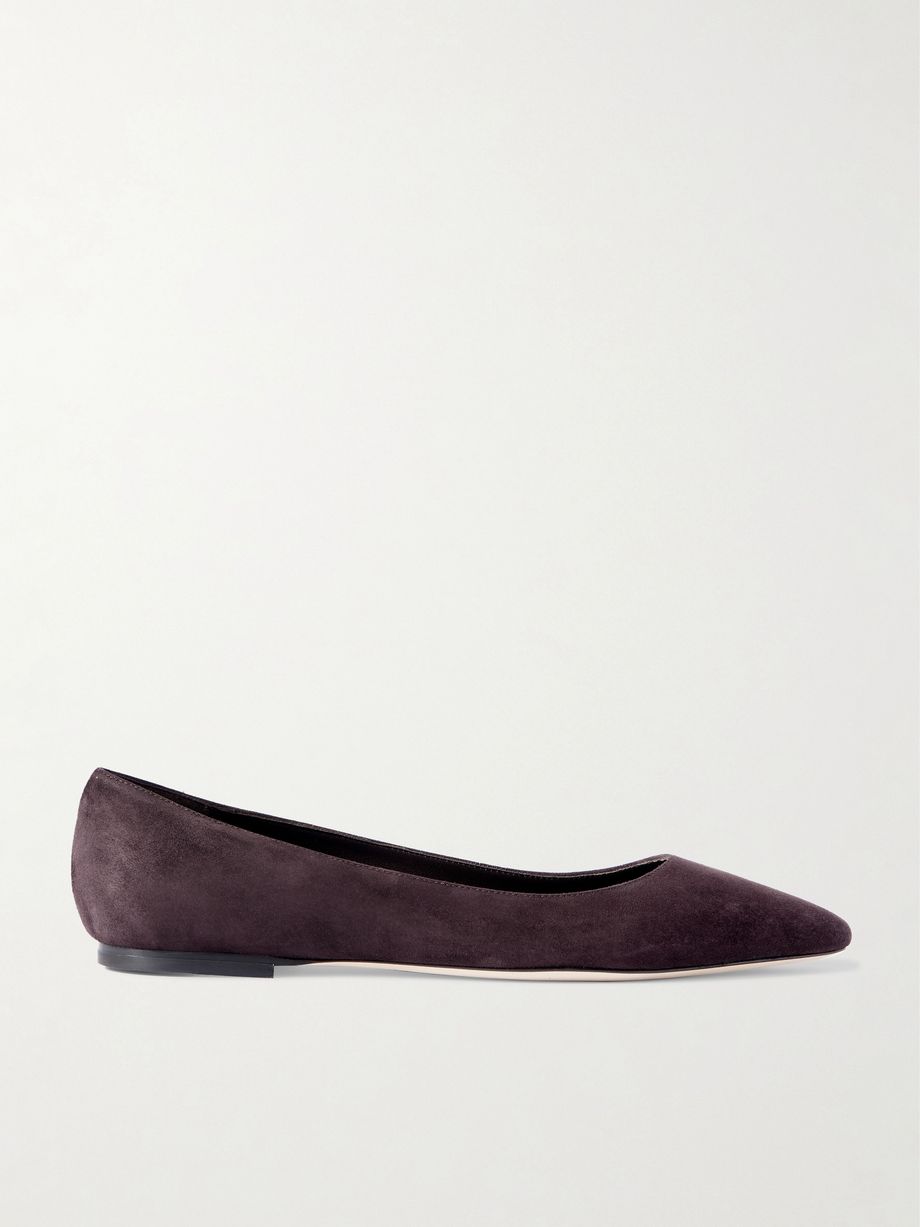 Romy suede point-toe flats