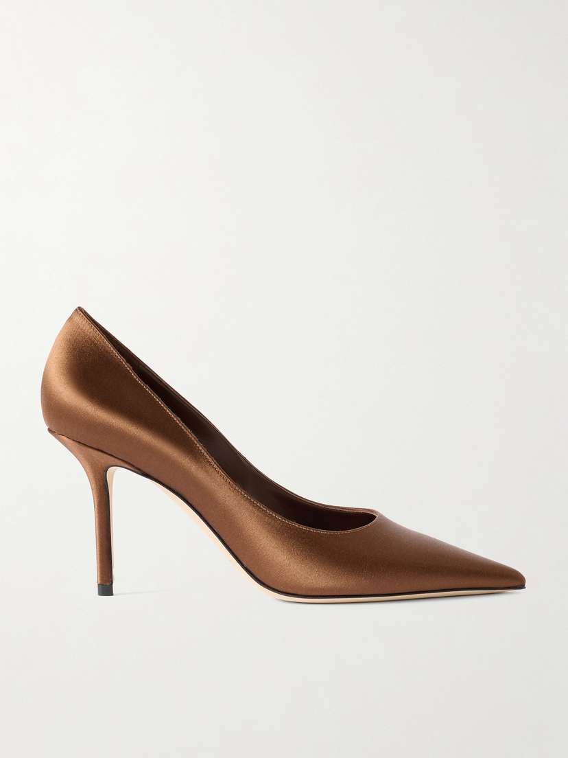 Jimmy Choo Love 85 Satin Pumps