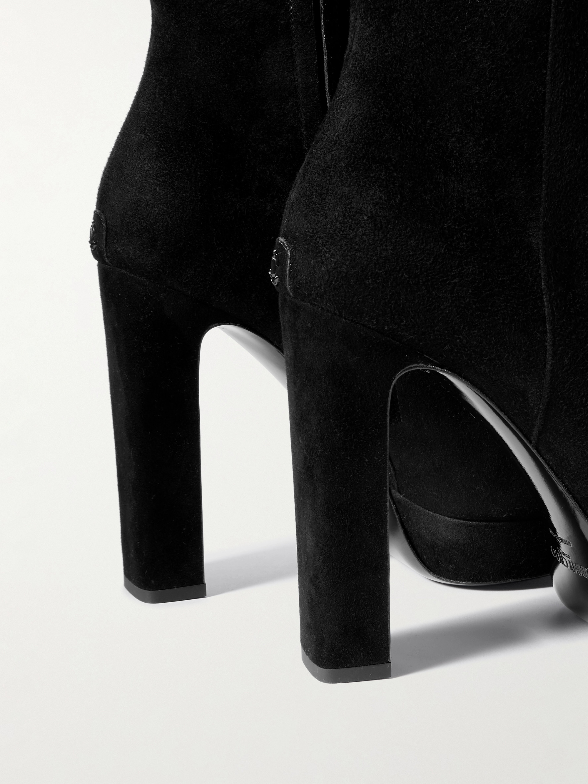 JIMMY CHOO Marene 120 suede platform ankle boots