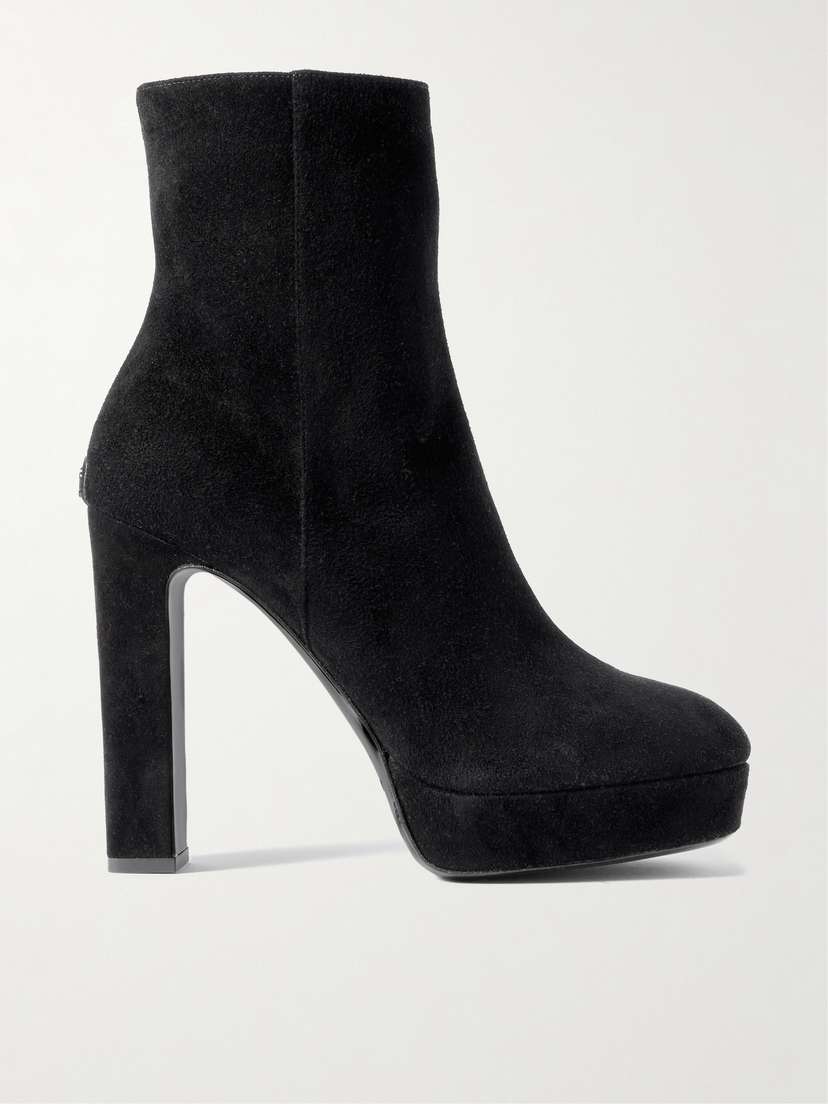 Jimmy Choo Marene 120 Suede Platform Ankle Boots