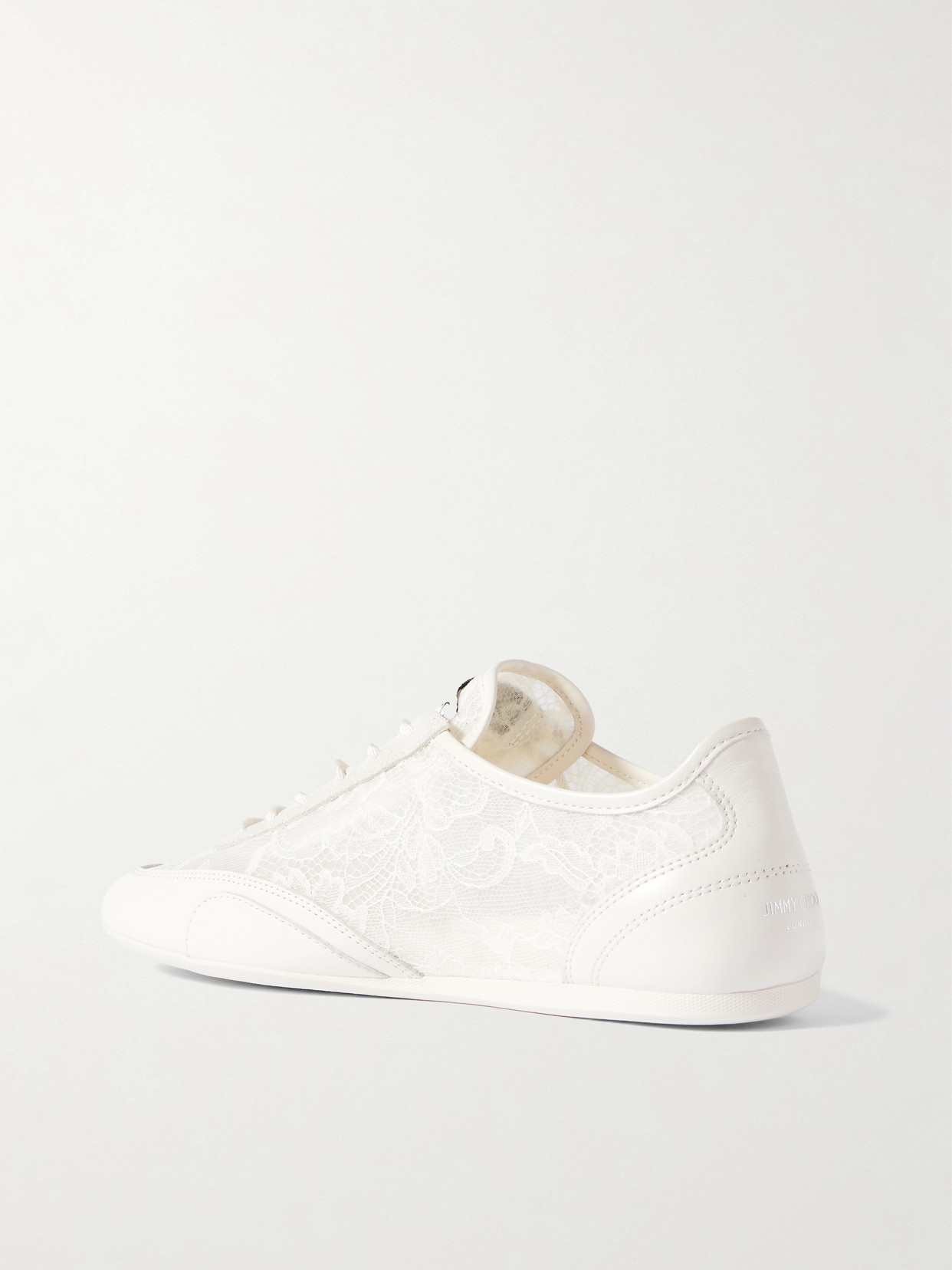 Jimmy Choo Beige Calf Leather Bos Taurus Athletic Sneakers In Neutral