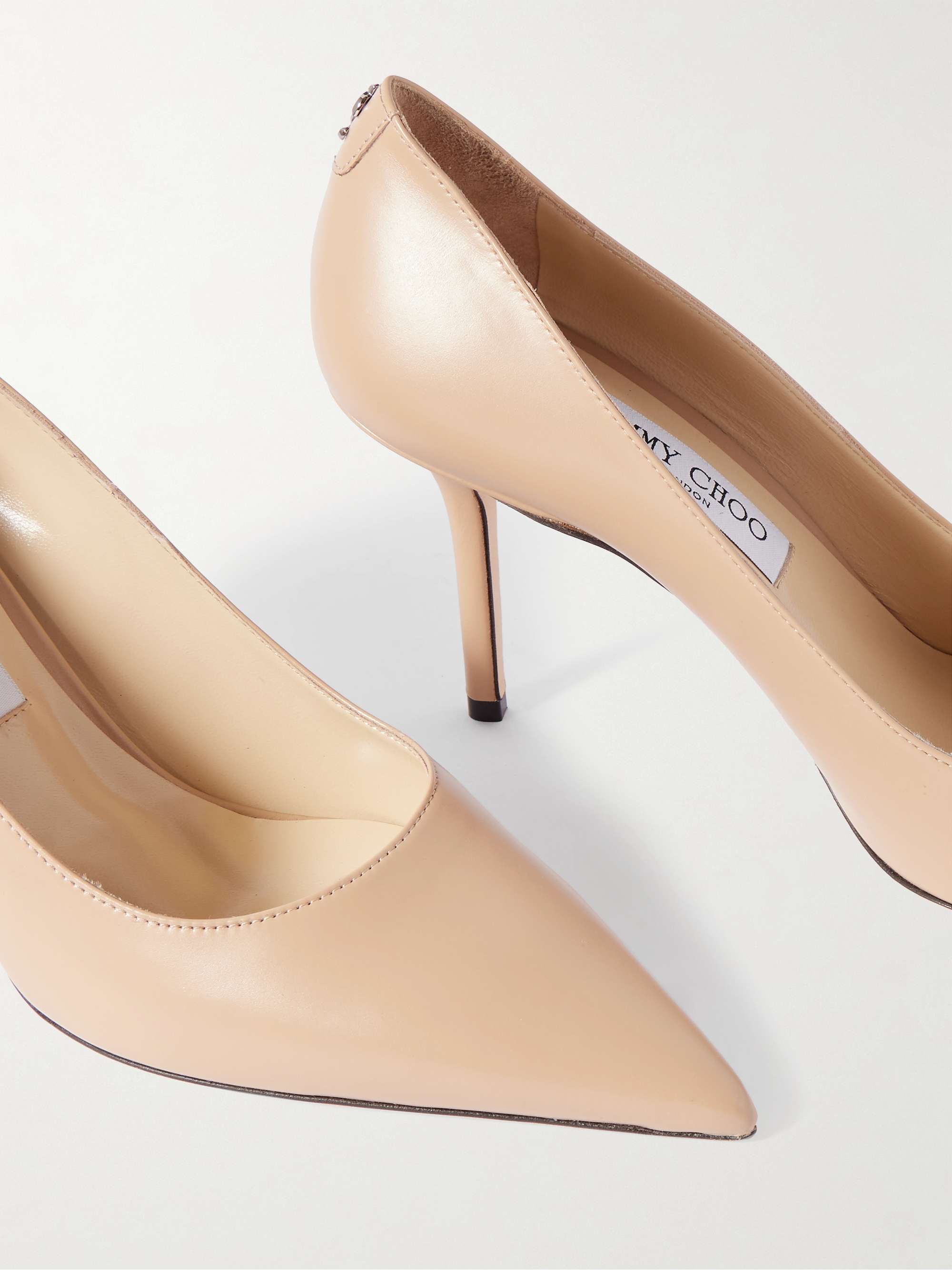 JIMMY CHOO Love 85 leather pumps | NET-A-PORTER