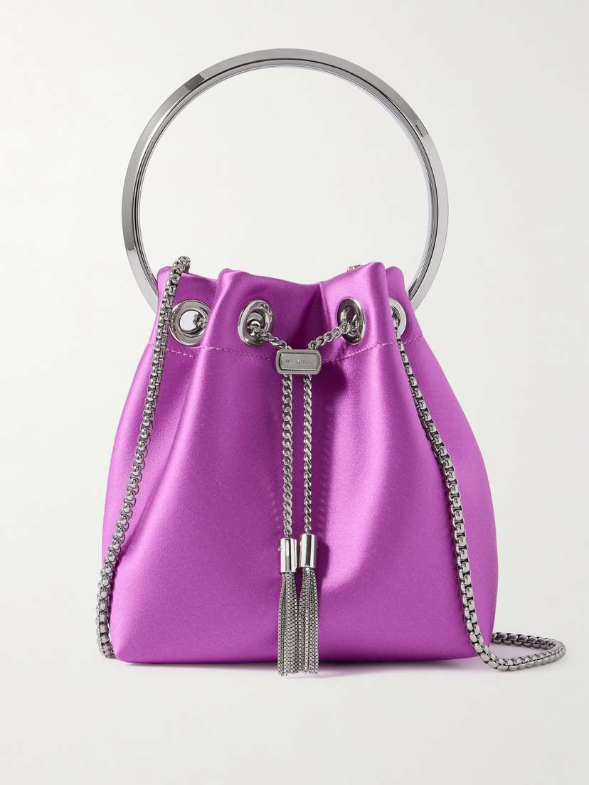 Jimmy Choo Bon Bon Satin Bucket Bag
